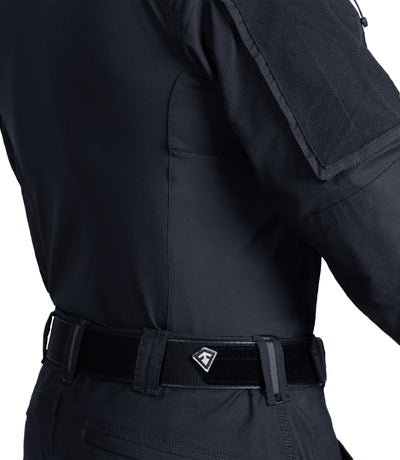 Cordura Side Panel on Men's Defender Shirt in Midnight Navy