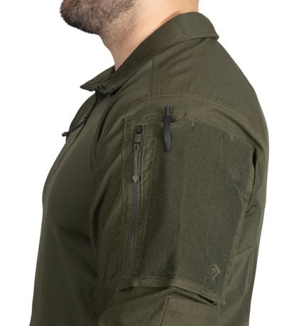 Oversized Pocket on Men's Defender Shirt in OD Green