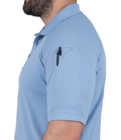 Men's Performance Short Sleeve Polo / Medium Blue