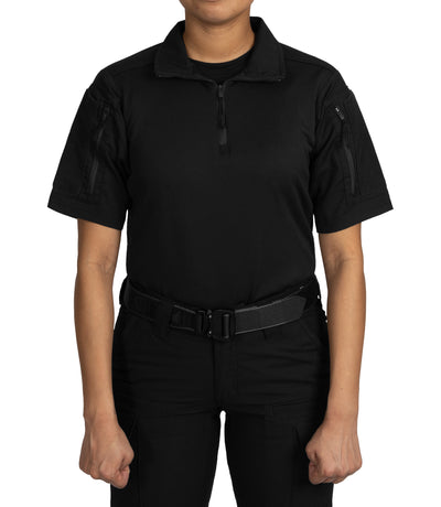 Front of Women's V2 Responder SS Shirt in Black