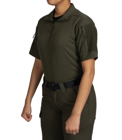 Front of Women's V2 Responder SS Shirt in OD Green