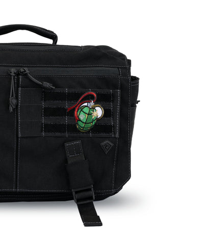 Tactical Ornament Patch on Executive Briefcase