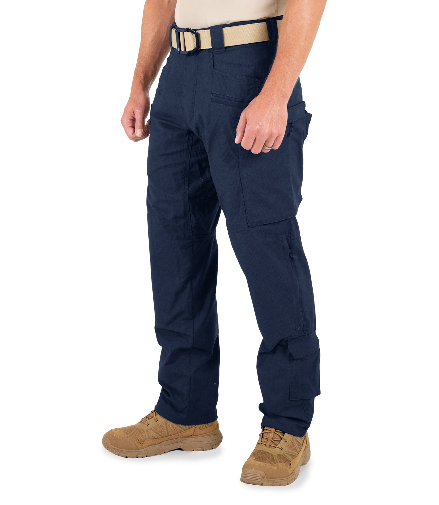 Side of Men's Defender Pants in Midnight Navy