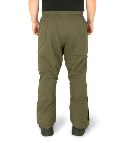 Back of Tactix Rain Pant in OD Green