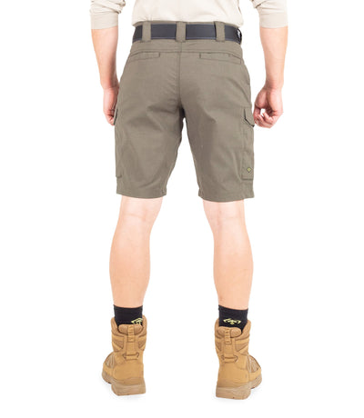 Back of Men's V2 Tactical Short in Ranger Green