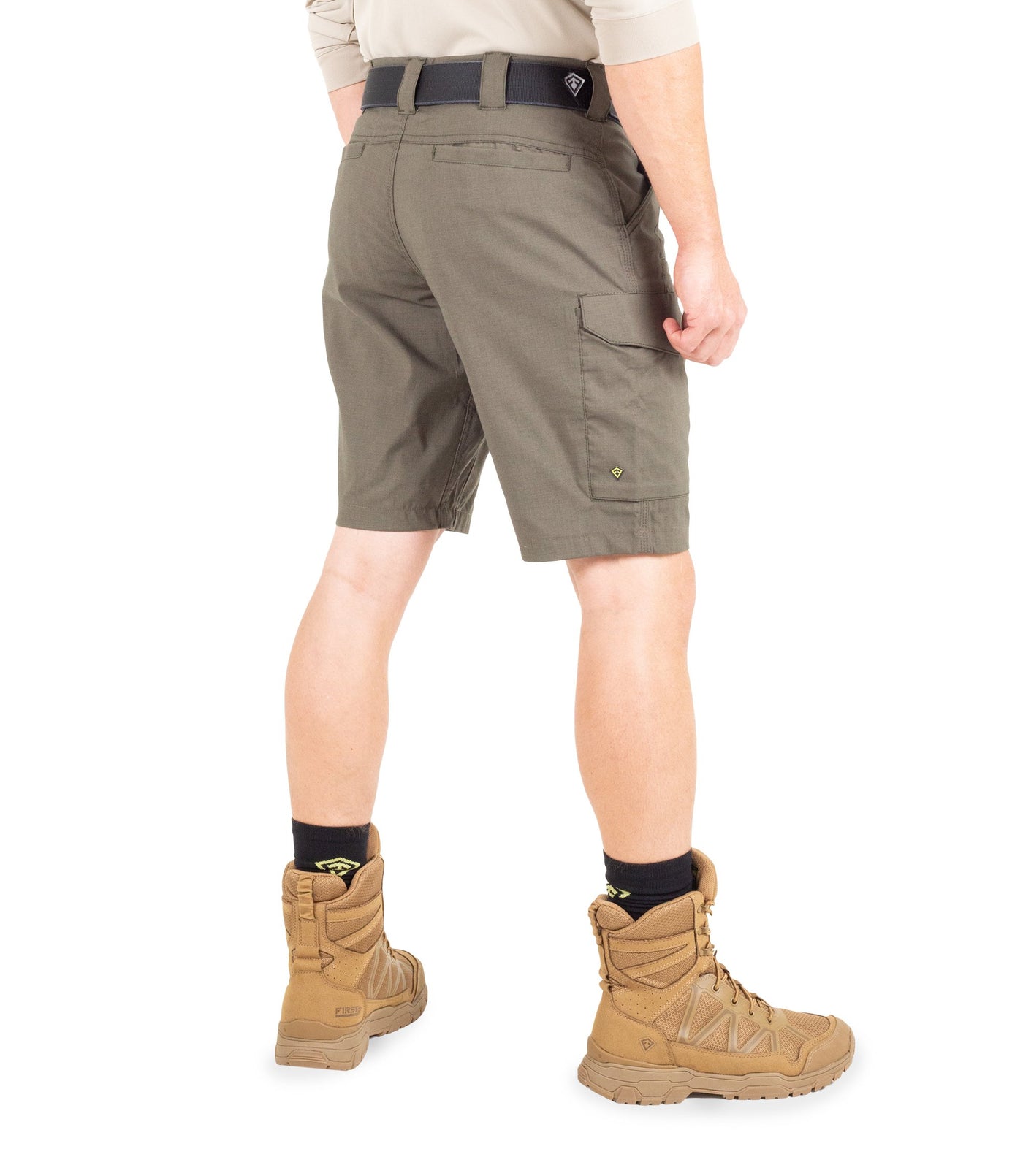 Side of Men's V2 Tactical Short in Ranger Green