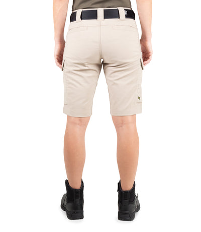 Back of Women's V2 Short in Khaki