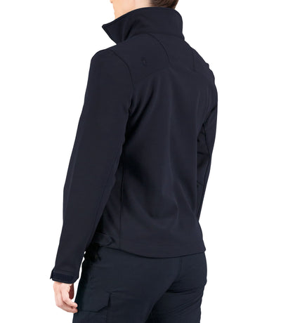 Side of Women’s Tactix Softshell Short Jacket in Midnight Navy