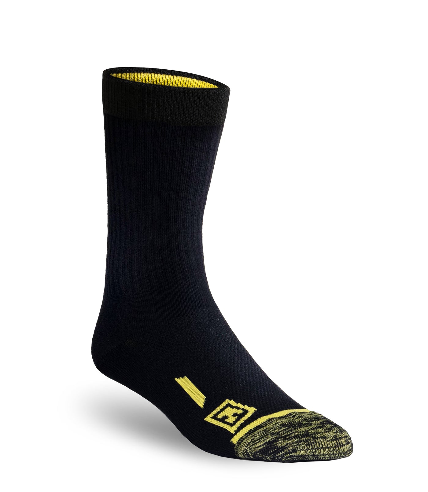 Side of 6” Duty Sock 3-Pack in Black