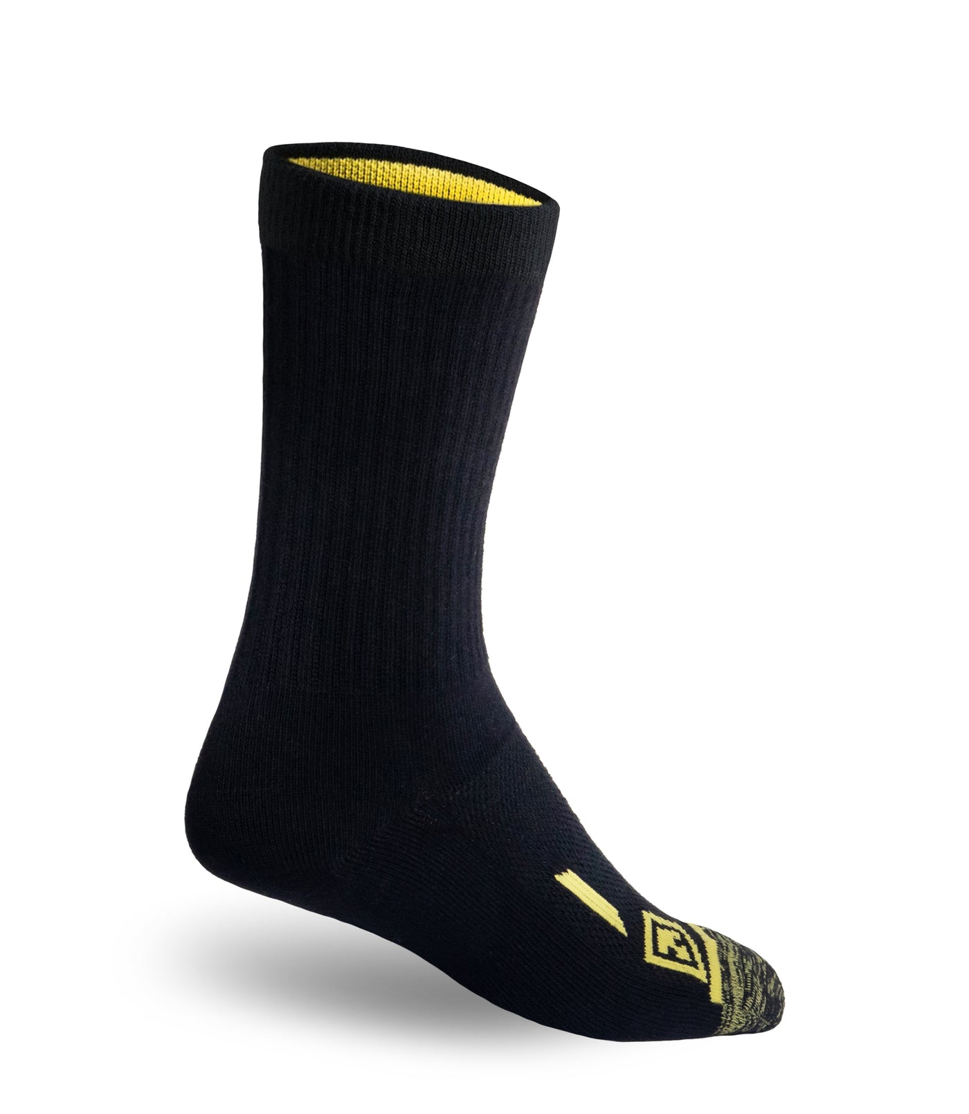 Back of 6” Duty Sock 3-Pack in Black