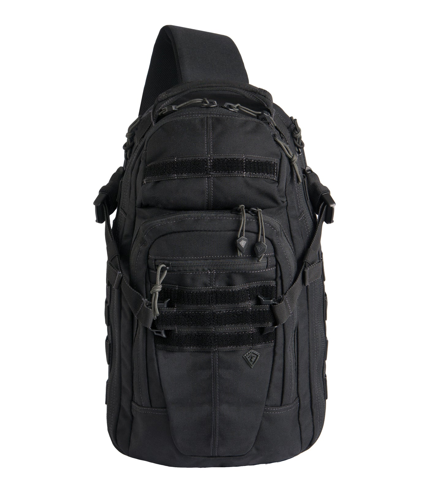 Front of Crosshatch Sling Pack 19L in Black