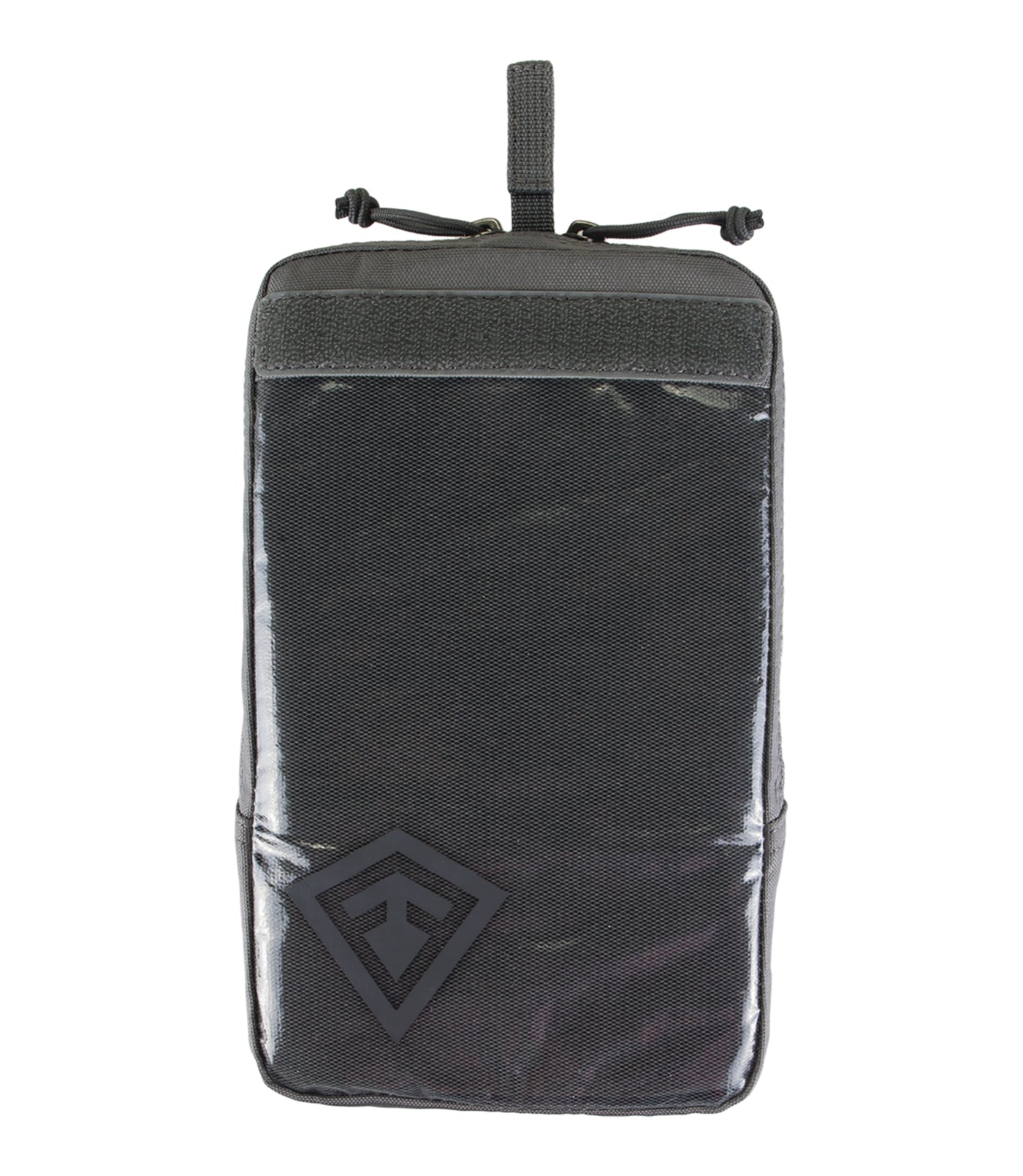 Front of 6 X 10 Velcro Pouch in Asphalt