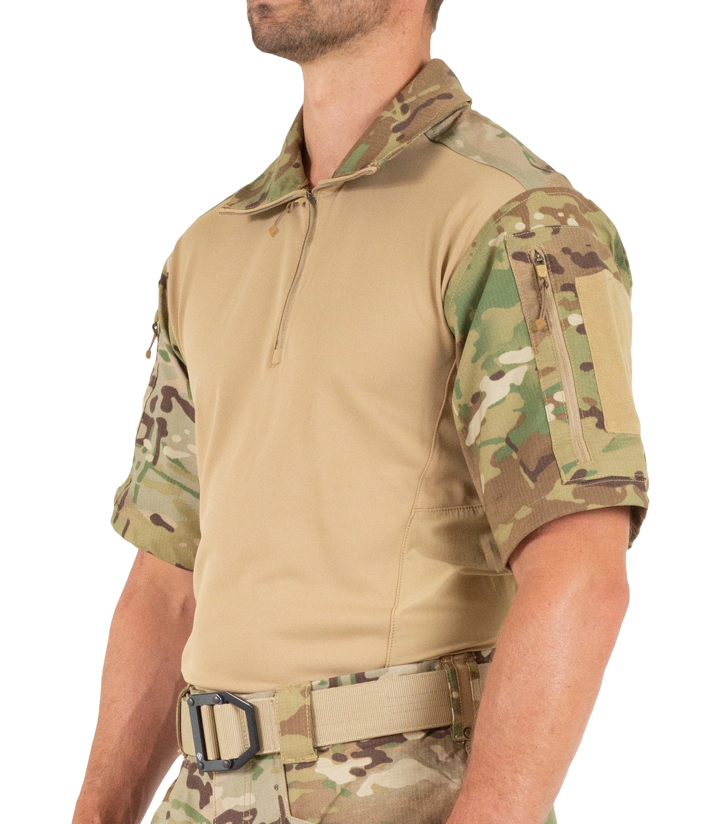 Side of Men's Defender Short Sleeve Shirt in MultiCam®