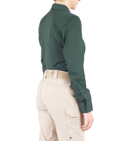 Side of Women's V2 Pro Performance Shirt in Spruce Green